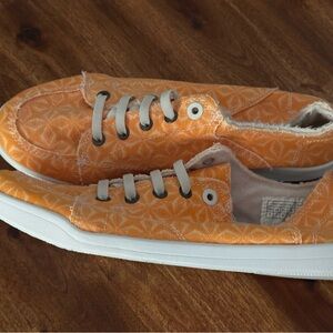 Vionic Orange Textured Lace-Up Sneakers